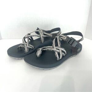 Chaco ZX/2 Classic Sport Sandals Gray White Strappy Trail Hiking Women’s Sz 9